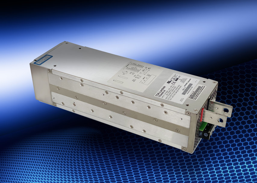 48V 4kW power supply accepts an industrial 350 to 528Vac 3-phase delta or WYE input